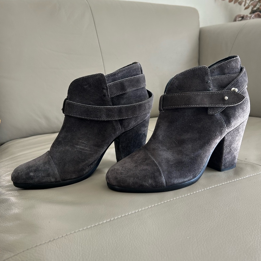 Rag & Bone Harrow Gray Suede Boots